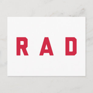 Cartão Postal Citações engraçadas do Rad