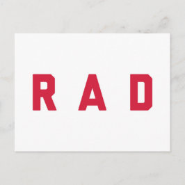 Cartão Postal Citações engraçadas do Rad