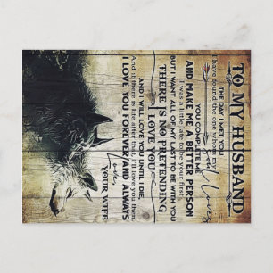 Cartão Postal Citações engraçadas para o marido   Presente de no