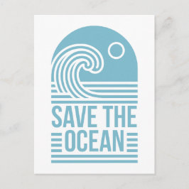 Cartão Postal Citações estéticas de ativista para salvar o ocean