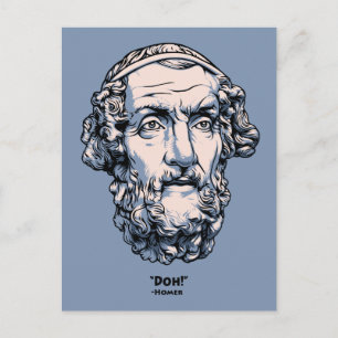 Cartão Postal Citações Gregas - Homer