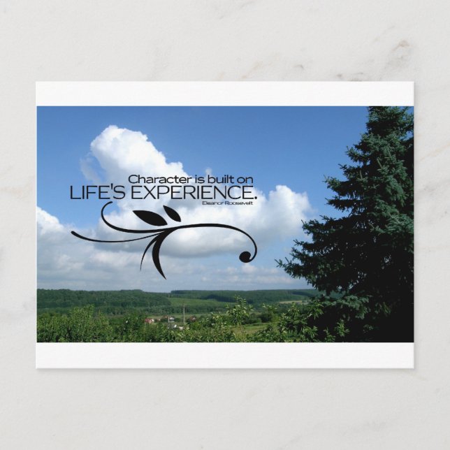 Cartão Postal Citações Inspiracionais — Eleanor Roosevelt (Frente)