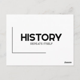 Cartão Postal Citações MODERNAS: a história se repete