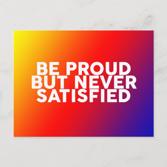 Cartão Postal Citações para motivar e inspirar sabedoria (Frente)