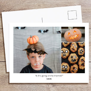 Cartão Postal Citações personalizadas de fotos de família e fras