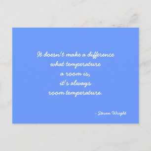 Cartão postal citando Steven Wright