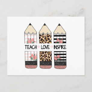 Cartão Postal Citar Ensinar Amor Inspirar