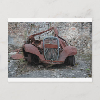 Cartão Postal Citroen em Oradour França