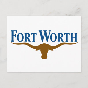 Cartão Postal City Flag of Fort Worth (Texas)