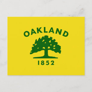 Cartão Postal City Flag of Oakland (Califórnia)