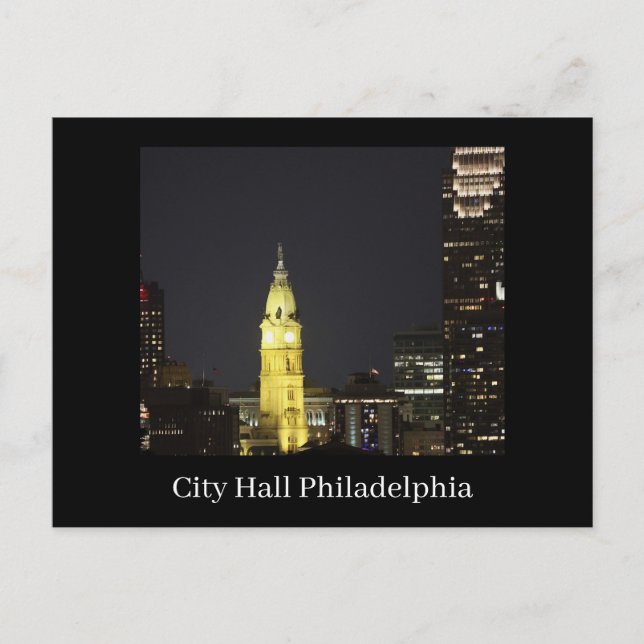 Cartão Postal City Hall Philadelphia Postcard (Frente)