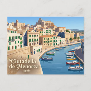 Cartão Postal Ciutadella de Menorca Espanha