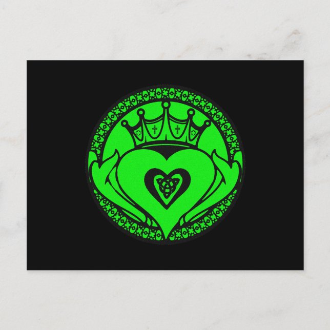 Cartão Postal Claddagh (Frente)