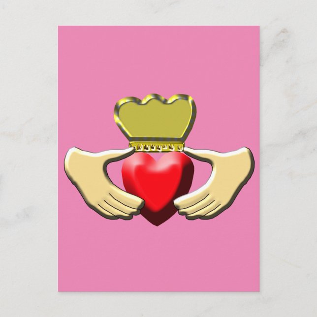 Cartão Postal Claddagh (Frente)