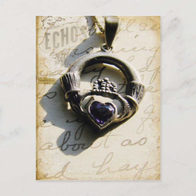 Cartão Postal Claddagh (Frente)