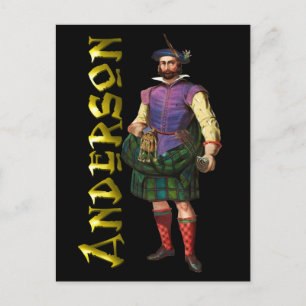 Cartão Postal Clan Anderson Highland Dream