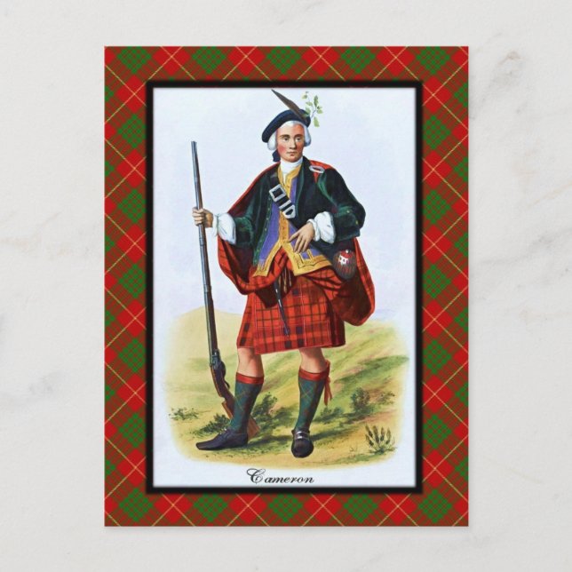 Cartão Postal Clan Cameron Scottish Dreams Postcard (Frente)