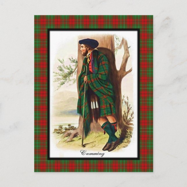 Cartão postal Clan Cumming Scottish Dreams (Frente)