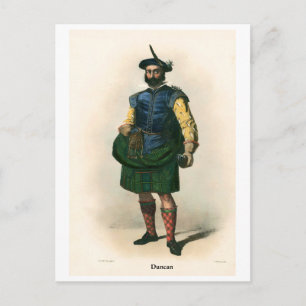Cartão Postal Clan Duncan
