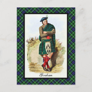 Cartão Postal Clan Graham Scottish Dreams Postcard