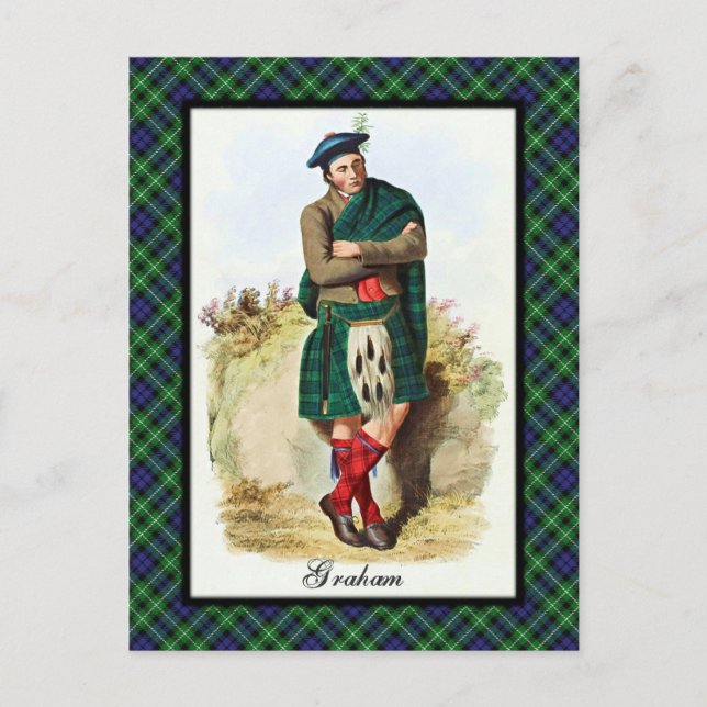 Cartão Postal Clan Graham Scottish Dreams Postcard (Frente)