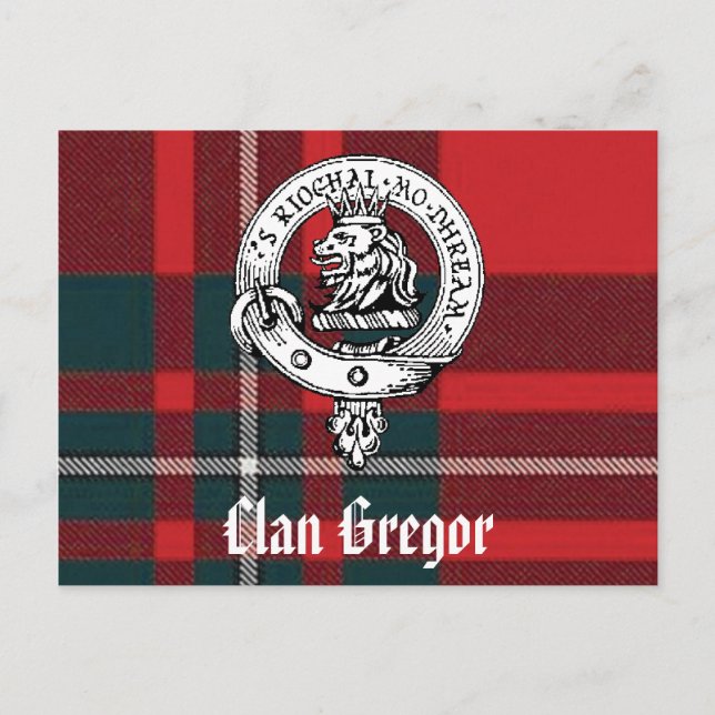Cartão Postal Clan Gregor Postcards (Frente)