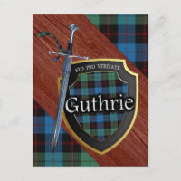 Clan Guthrie Tartan Sword & Shield