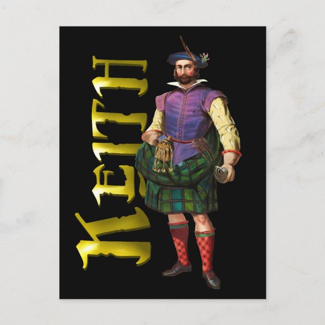 Cartão Postal Clan Keith Highland Dream (Frente)