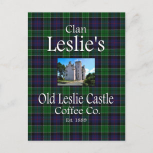 Cartão Postal Clan Leslie Castle Co.
