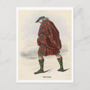 Cartão Postal Clan MacAulay