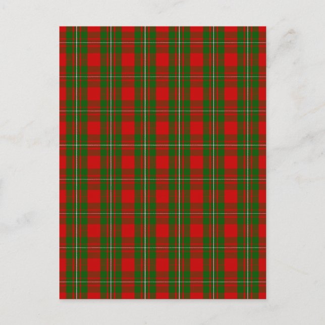 Cartão Postal Clan MacGregor Tartan (Frente)