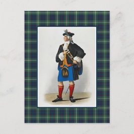 Cartão Postal Clan MacIntyre Ilustração Vintage Moldura de Tarta