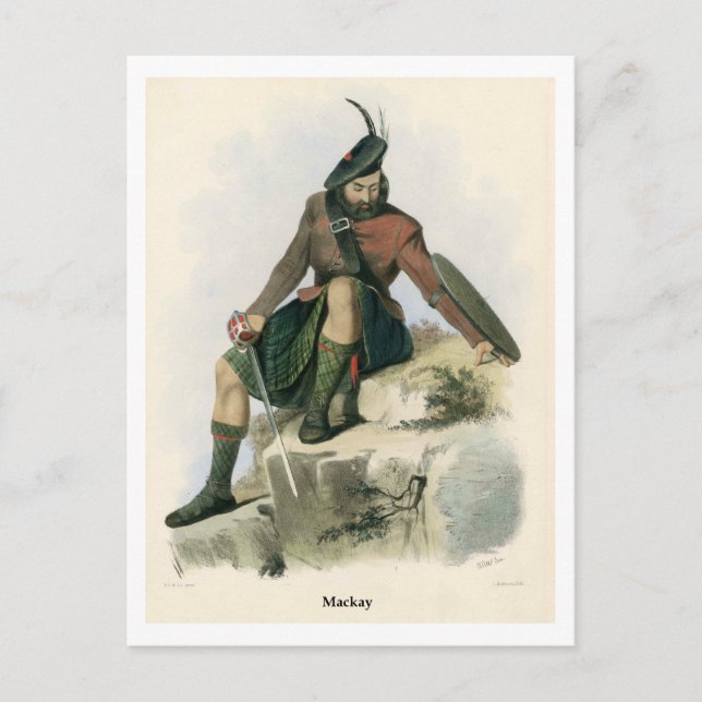 Cartão Postal Clan Mackay (Frente)