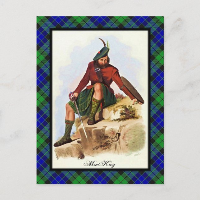 Cartão Postal Clan MacKay Scottish Dreams Postcard (Frente)