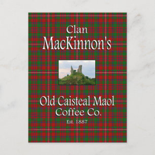 Cartão Postal Clan MacKinnon, antigo Cairobi Maol Coffee Co.