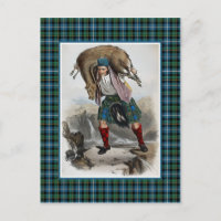 Clan MacRae Vintage Ilustração Tartan