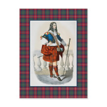 Clan Robertson Vintage Ilustração Tartan Frame