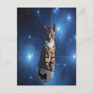 Cartão Postal Clancy the Space Cat