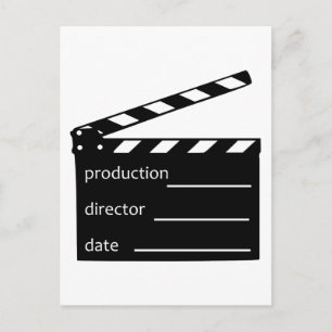 Cartão Postal Clapper de cinema