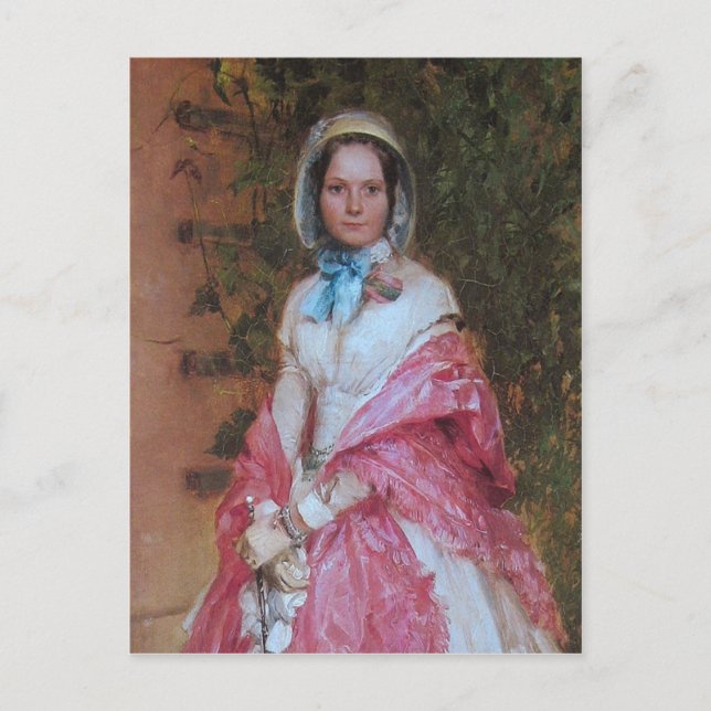 Cartão Postal Clara Schmidt pronta para sair em detalhes (Frente)