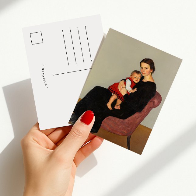 Cartão Postal Cläre Maillard com a filha | Willi Maillard (Criador carregado)