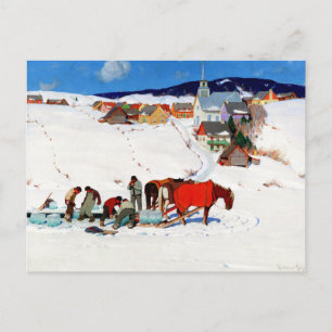 Cartão Postal Clarence Gagnon - O Cartão-Postal Da Colheita De G