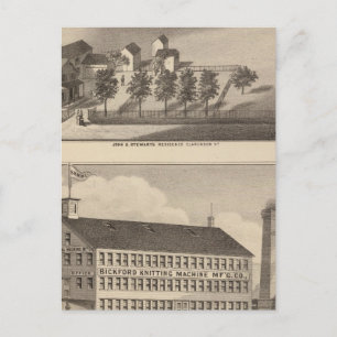 Cartão Postal Clarendon Bickford Knitting Machine