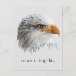 Cartão Postal Clareza e Rapidez da Águia Cega personalizáveis