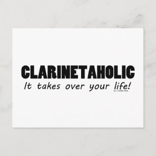 Cartão Postal Clarinetaholic Life