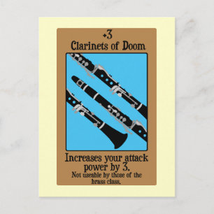 Cartão Postal Clarinets de desgraça