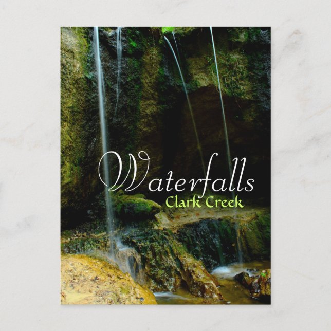 Cartão Postal Clark Creek Waterfall - Tunica Colinas (Frente)