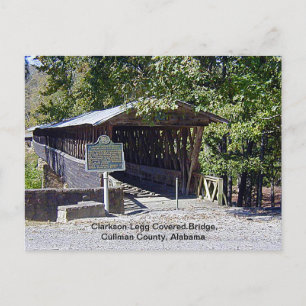 Cartão Postal Clarkson Covered Bridge Alabama