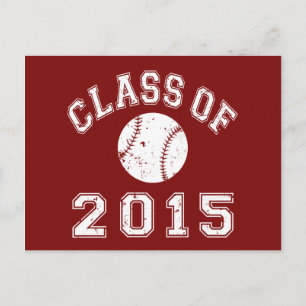 Cartão Postal Classe de 2015 Baseball