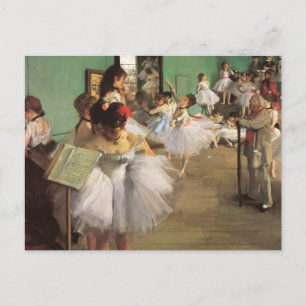 Cartão Postal Classe de dança por Degas, Balé de Impressionismo